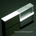 Silver Glass USB Stick With LED Light